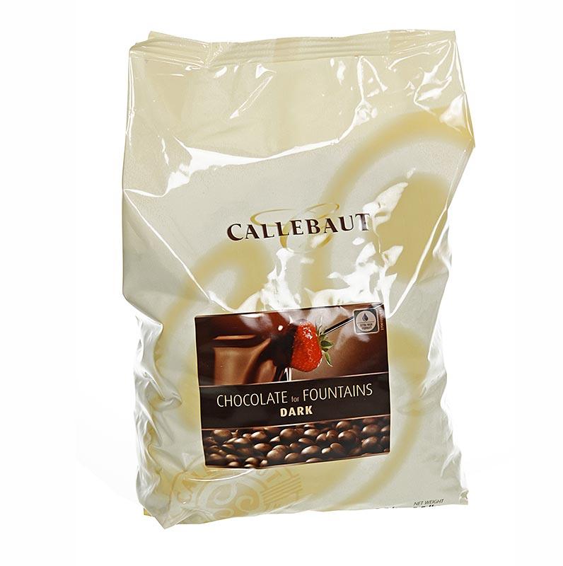 Mørk chokolade, Callet, til springvand og fondue, 56,9% kakao, 2,5 kg - overtrækschokolade chokolade forme, chokolade produkter - Callebaut COUVERTURE -