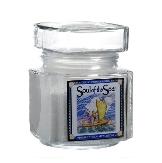 Hawaii Kai Soul of the Sea "Papohaku" Hvid Pacific salt, Hawaii, 340 g - salt, peber, sennep, krydderier, smagsstoffer, dehydrerede grøntsager - Salt -