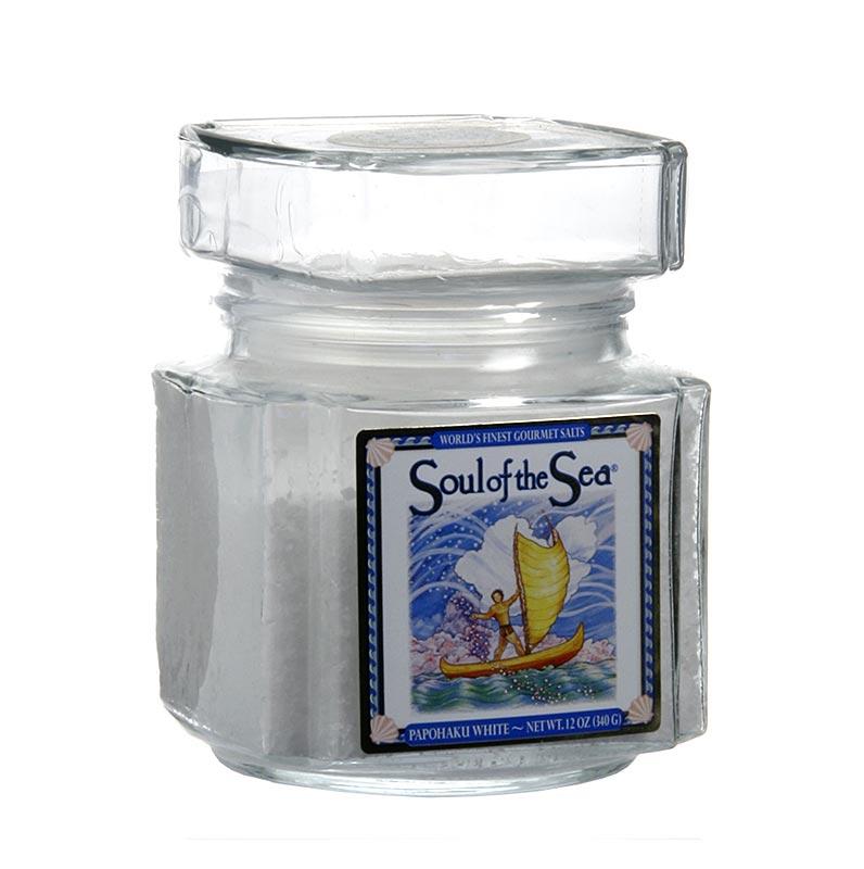 Hawaii Kai Soul of the Sea "Papohaku" Hvid Pacific salt, Hawaii, 340 g - salt, peber, sennep, krydderier, smagsstoffer, dehydrerede grøntsager - Salt -