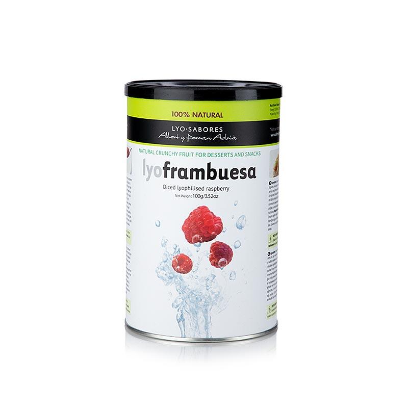 Lyo Sabores, frysetørrede hindbær, hele, 90 g - frugt, frugtpuréer, frugtprodukter - frugtprodukter -