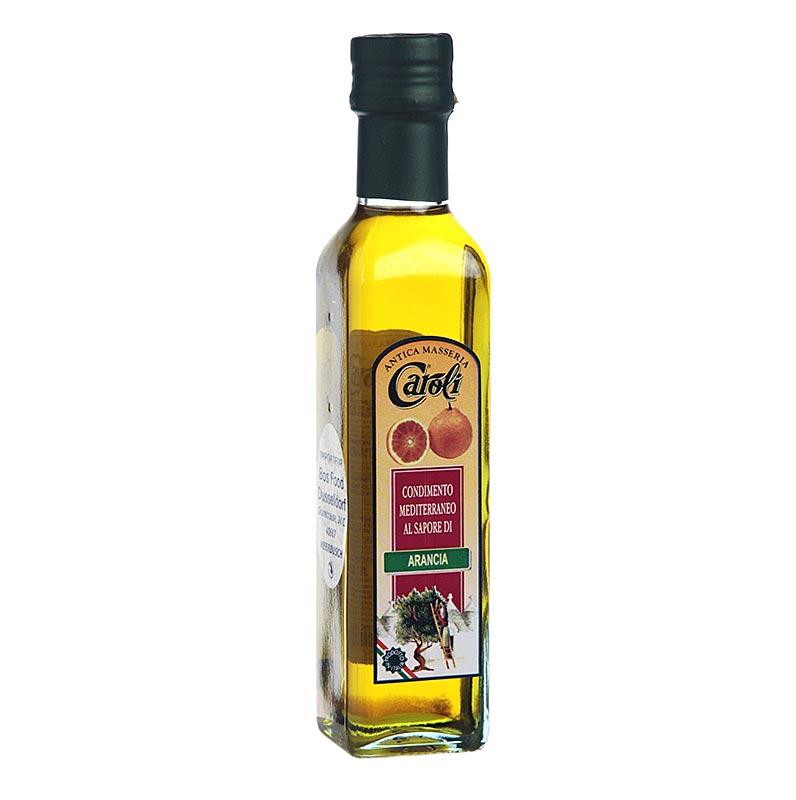 Ekstra jomfru olivenolie, Caroli aromatiseret med appelsin, 250 ml - Olier - Olivenolie Italien -