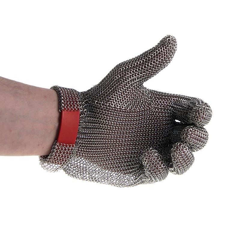 Oyster handske Euro Flex - Kæde handske, størrelse M (2), rød, 1 stk - Non Food / Hardware / grill tilbehør - bestik og porcelæn -