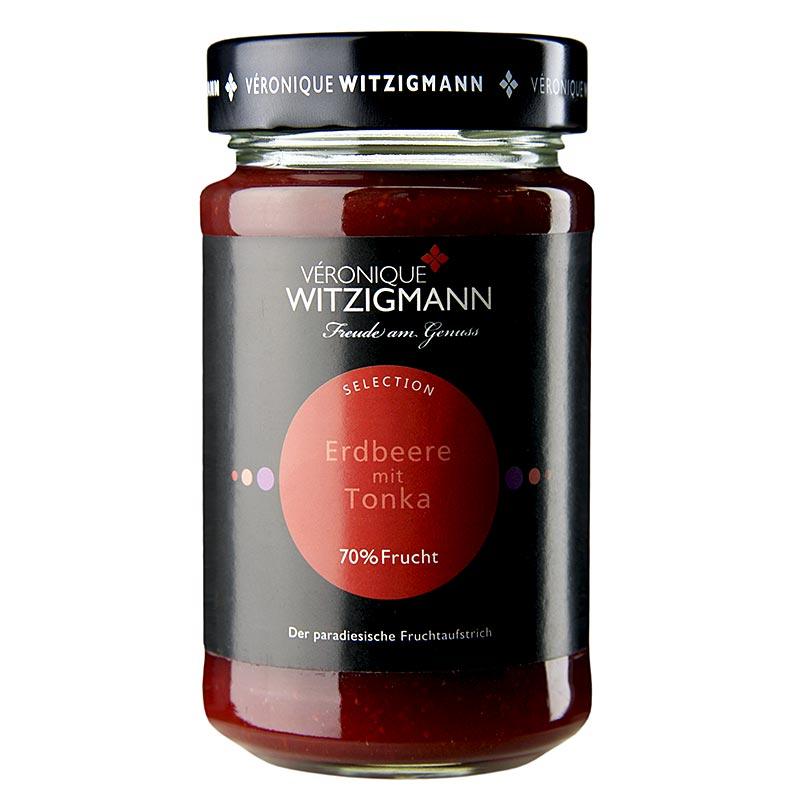 Jordbær med Tonka bønne - marmelade, 225 g - honning, marmelade, frugt spreads - Véronique Witzigmann specialiteter -
