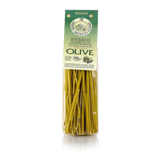 Morelli 1860 Fettuccine med oliven og hvedekim, 250 g - tørrede nudler - nudler, noodle produkter, frisk / tørres -
