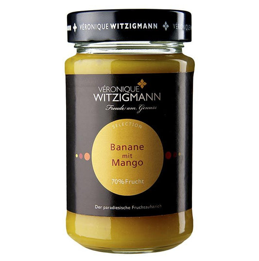 Banan med mango - frugt spredes, 225 g - honning, syltetøj, frugt spreads - Véronique Witzigmann specialiteter -