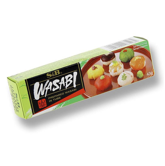 Wasabi - Grøn peberrod pasta, finkornet, med ægte wasabi, 43 g - Asien & Etnisk mad - Alt til Sushi -