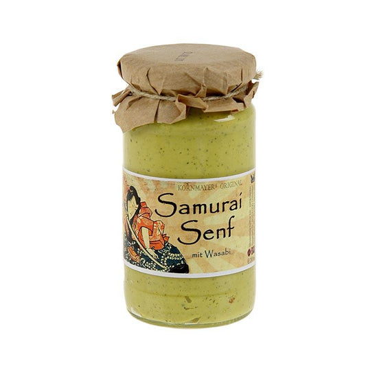 Kornmayer - Samurai sennep, wasabi og urter, 210 ml - salt, peber, sennep, krydderier, smagsstoffer, dehydrerede grøntsager - sennep -