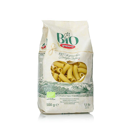 Pasta GRANORO, elicoidali (rigatoni) No.23, BIO, 500 g - BIO rækkevidde - BIO pasta, ris og bælgfrugter -