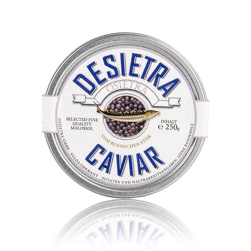 DESIETRA Osetra Kaviar (Acipenser gueldenstaedtii), akvakultur Tyskland, 250 g - kaviar, østers, fisk og fiskeprodukter - kaviar -