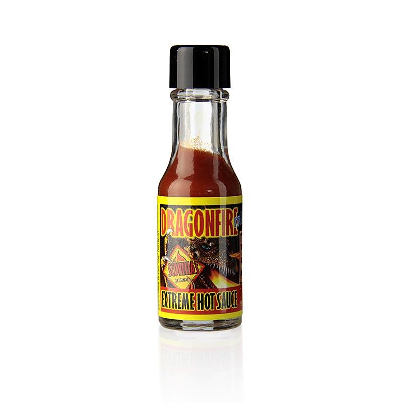 Scovilla Dragonfire Extreme Hot Sauce, Mini, 250.000 Scoville, 3 ml - Saucer, supper, fond - krydderi og grill saucer -