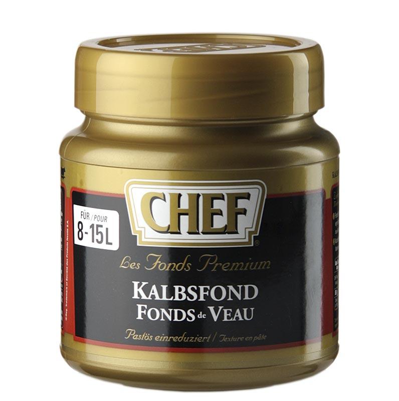 CHEF Premium Koncentrat - kalvekød lager, let pastaagtige, mørke, 8-15 L, 640 g - Saucer, supper, fond - CHEF -
