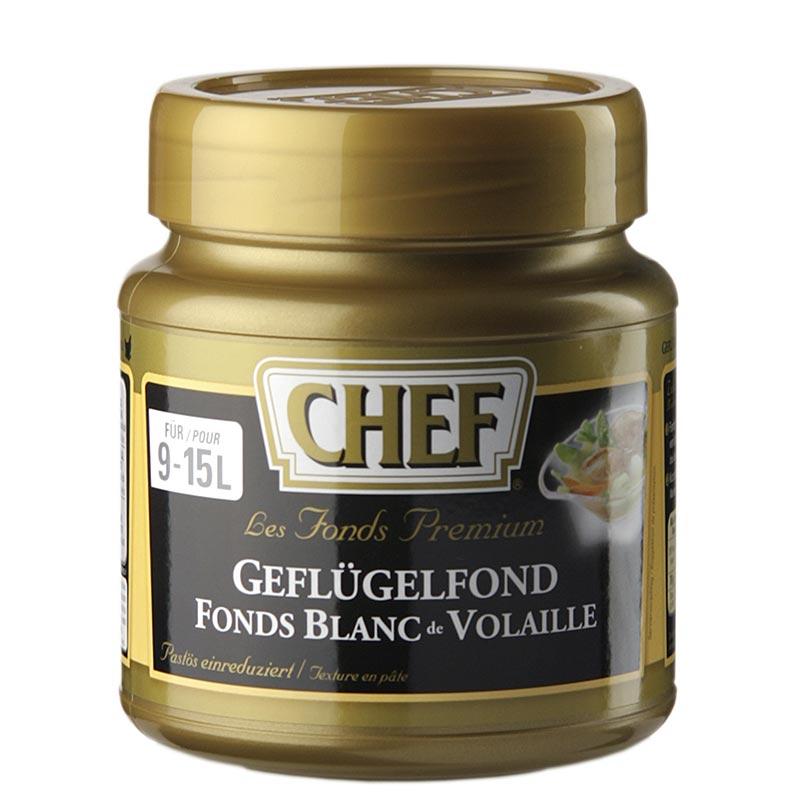 CHEF Premium Koncentrat - hønsefond, let pastaagtige, bleg, for 9-15 L, 630 g - Saucer, supper, fond - CHEF -