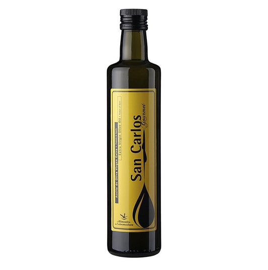 Ekstra jomfru olivenolie, Pago Baldios San Carlos "Gourmet" Cornicabra & Arbequina, 500 ml - Olier - Olivenolie Spanien -