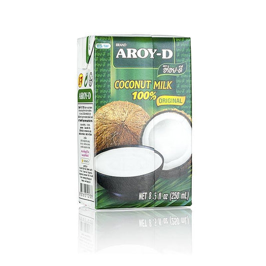 Kokosmælk, Aroy-D, 250 ml - Asien & Etnisk mad - asiatiske krydderier, aromaer -