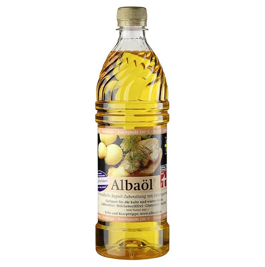 Alba Oil © - raps forberedelse olie, smør aromatiseret, Sverige, 750 ml - Eddike og olie - Various fedtstoffer -