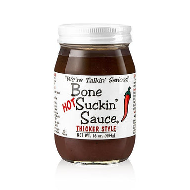 Bone suckin' Hot Sauce, BBQ Sauce (tyk), Fords Food, 473 ml -