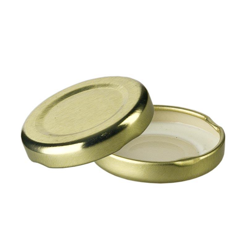 Cover, guld, for Sechseckglas, 43mm, 45,47,53 ml, 1 St - Non Food / Hardware / grill tilbehør - Containere & Emballage -