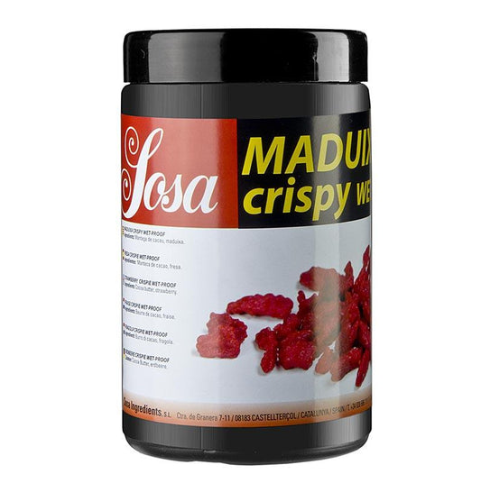 Crispy - beklædt Strawberry, Wet Bevis med kakaosmør, 400 g - Molekylær Cooking - Af Sosa -