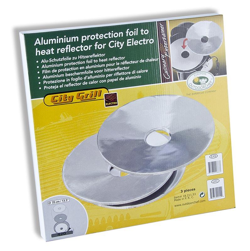 Outdoorchef-tilbehør aluminium beskyttende film til varme reflektor for City Grill Electro, 3 St - Non Food / Hardware / grill tilbehør - Grill og tilbehør -