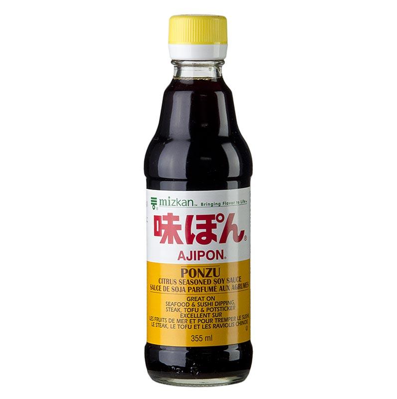 Soja sauce - Ponzu Ajipon, med citrussaft og eddike, Mizkan, Japan, 355 ml - Asien & Etnisk mad - Sojasauce -