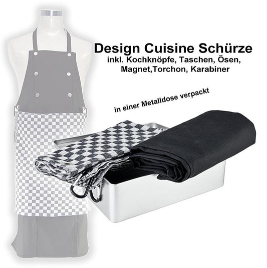 . Design Cuisine forklæde, herunder madlavning knapper / poser / øje / magnetisk / Torchon / karabin, 1 St - Non Food / Hardware / grill tilbehør - køkkenmaskiner -