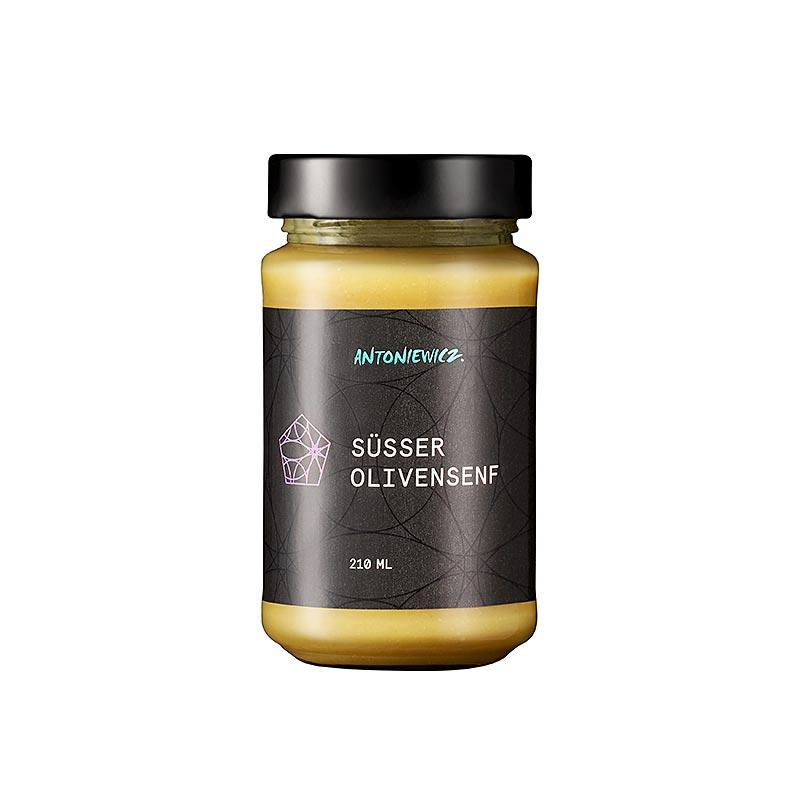Olive sennep, sød sennep med kandiserede oliven, Heiko Antoniewicz, 210 ml - Molecular Madlavning - Avantgarde produkter af Heiko Antoniewicz -