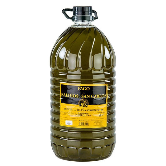 Ekstra jomfru olivenolie, Pago Baldios San Carlos, 100% Arbequina, 5 l - Eddike & olie - Olivenolie Spanien -