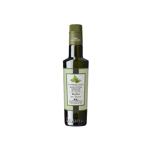 Ekstra jomfru olivenolie, Galatino med basilikum - Basilicolio, 250 ml - Olier - Olivenolie Italien -