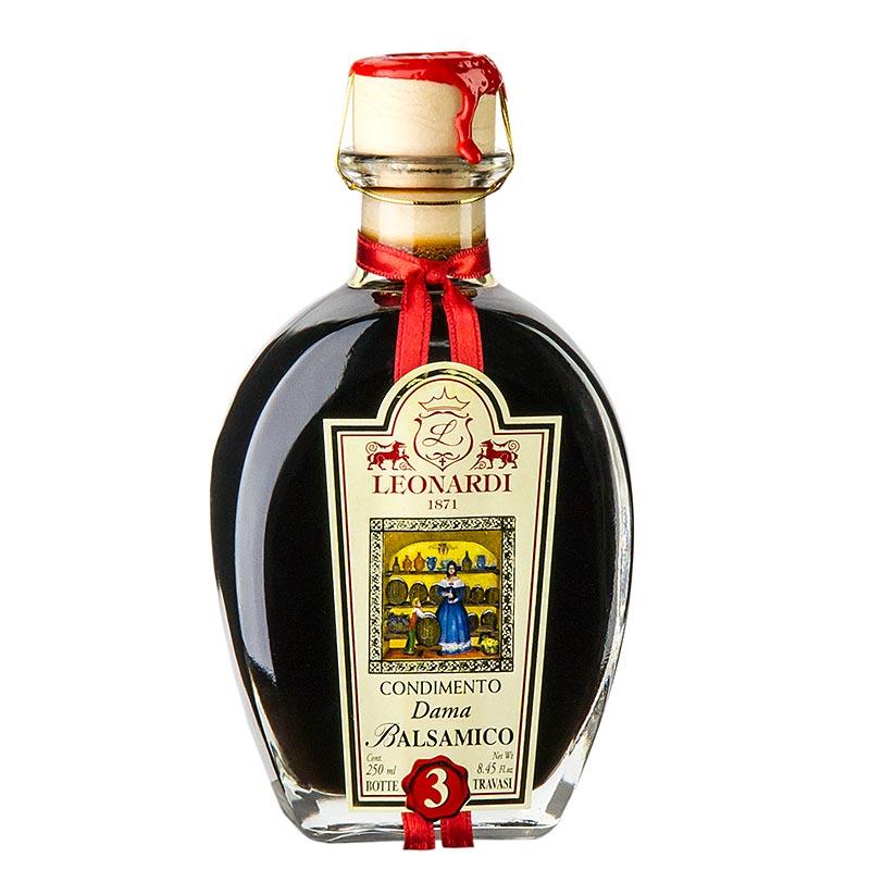 Leonardi - balsamico dama Condimento, 3 år, 250 ml - Olie og eddike - Balsamico Leonardi -