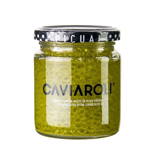 Caviaroli® olivenolie kaviar, små perler lavet af ekstra jomfru olivenolie, gul, 200 g