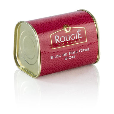 Foie Gras blok, foie gras, trapezformet, semi-kogte, Rougié, 145 g - ænder, gæs, Foie Gras - Fresh / Dåse - gås / duck liver -