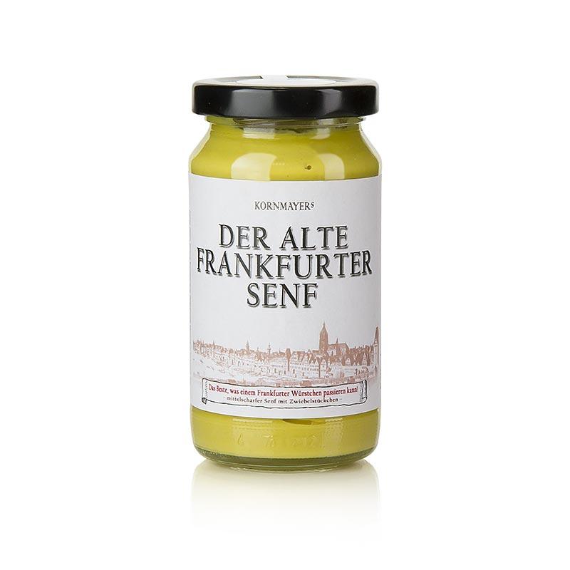 Kornmayer - Alder Frankfurter sennep, medium varme, 210 ml - salt, peber, sennep, krydderier, smagsstoffer, dehydrerede grøntsager - sennep -