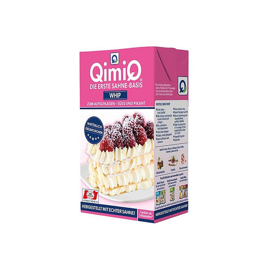 QimiQ Whip naturen, til at piske for søde & aromagivende cremer, 19% fedt, 250 g - Molekylær Cooking - QimiQ produkter -