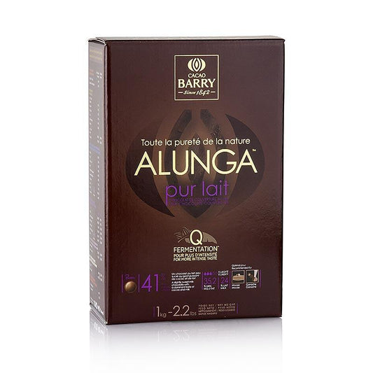 Renhed Nature Alunga, mælkechokolade, Callet, 41% kakao, 1 kg - overtrækschokolade chokolade forme, chokoladevarer - Cacao Barry Couverture -