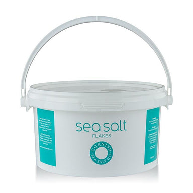 Cornish Sea Salt, grove havsalt flager af Cornwall / England, 1 kg -