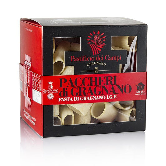 Pastificio dei Campi - No.55 Paccheri, Pasta di Gragnano IGP, halv cannelloni, 500 g - nudler, noodle produkter, frisk / tørrede - tørrede nudler -