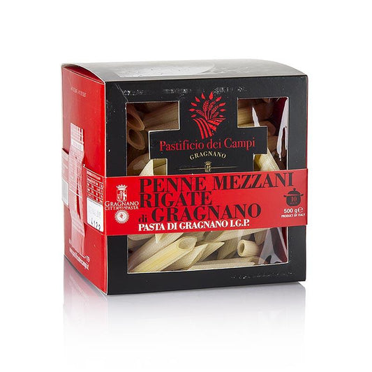 Pastificio dei Campi - No.38 Penne rigate Mezzani, Pasta di Gragnano IGP, 500 g - nudler, noodle produkter, frisk / tørrede - tørrede nudler -