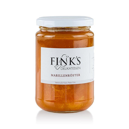 Stuvet abrikoser, 400 g - honning, syltetøj, frugt opslag - Fink s delikatesser -