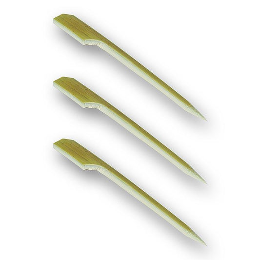 Bambus spyd, med blad ende, 12cm, 100 St - Non Food / Hardware / grill tilbehør - bestik og porcelæn -