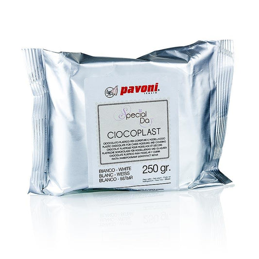 Mouldable chokolade, hvid, Pavoni, 250 g - konditori, dessert, sirup - Patisserie hjælpemidler -