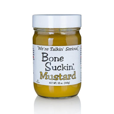 Bone suckin' Sennep Regelmæssig (mild), BBQ sennep, Fords Food, 354 ml -