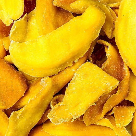 Mango skiver, tørret, sulfuriseret, 1 kg - frugt, frugtpuréer, frugtprodukter - tørrede frugter -