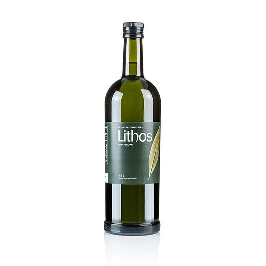 Ekstra jomfru olivenolie, lithos, Peloponnes, 1 l - olie og eddike - Olivenolie Grækenland -