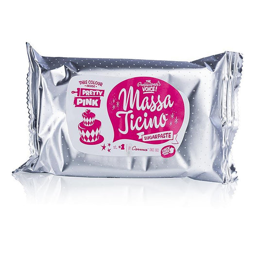 Massa Ticino - kage Garnier masse, Temmelig Pink, veganer, AZO-fri, 250 g - konditori, dessert, sirup - Produkter fra Carma -