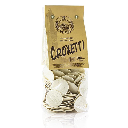 Morelli 1860 Croxetti, Germe di Grano, med hvedekim, 500 g - nudler, noodle produkter, friske / tørrede - tørrede nudler -