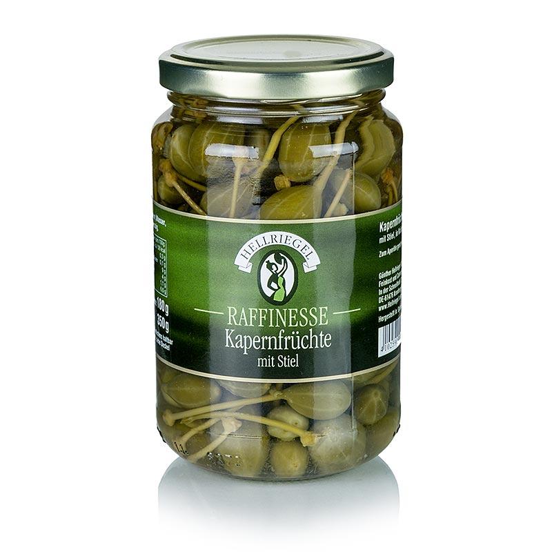 Caperberries, små, med stilk, til ø 15 mm, raffinement, 350 g - pickles, konserves, appetitvækkere - pickles & Tørret -