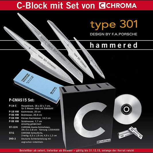 Chroma Set "C blok Hammered", pc'er 9. -