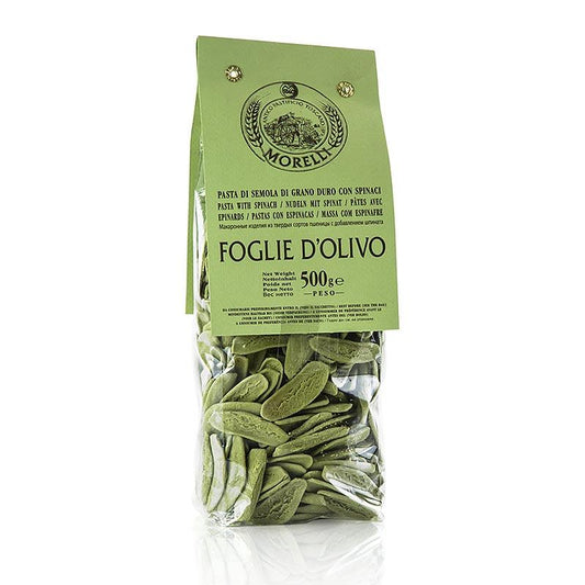 Morelli 1860 Foglie d'olivio, med spinat, 500 g - nudler, nudelprodukter, frisk / tørrede - tørrede nudler -