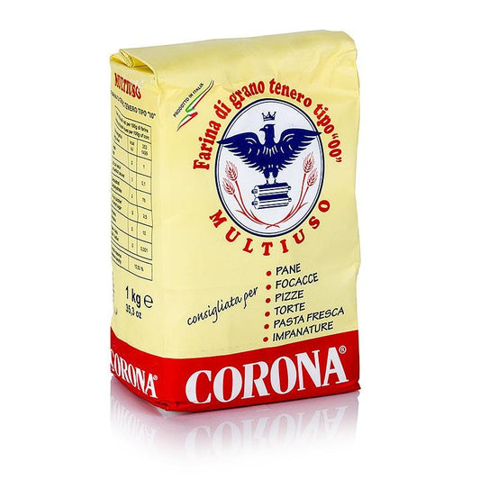 Mel "farina corona multiuso" for Back & pasta, 1 kg - mel, korn, deje, kageblandinger - mel -