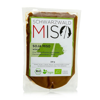 Miso soja pasta, krydret, Schwarzwald miso, BIO, 220 g - BIO-range - BIO pickles, saucer, krydrede -